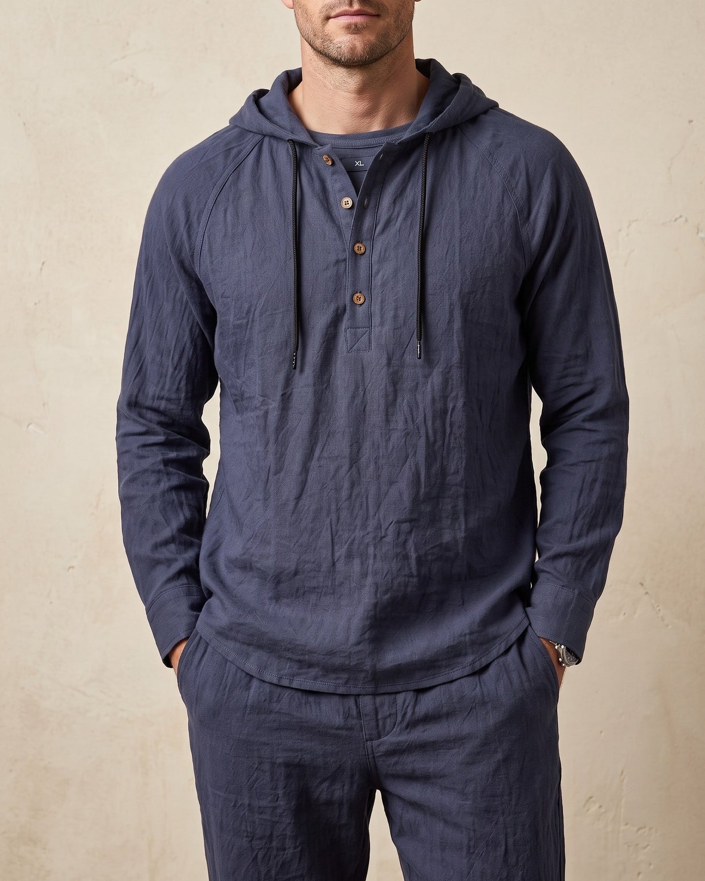 Vittorio Linen Hoodie Set